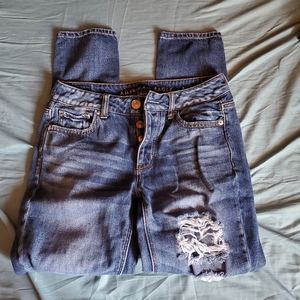 AE button up mom jeans
